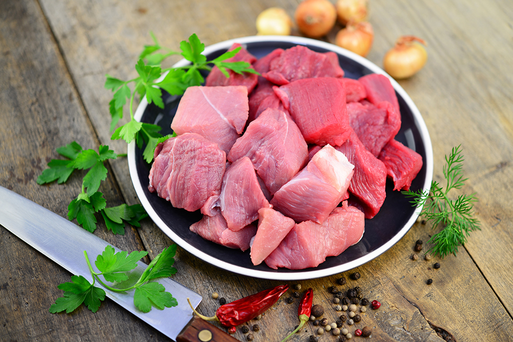 Gulasch gemischt vom Schwein und Rind Serviervorschlag 1
